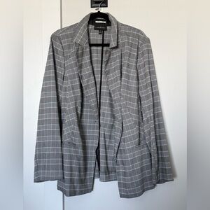 Lane Bryant Gray Plaid Blazer